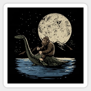 Squatch & Nessie Sticker